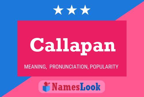 Callapan Name Poster