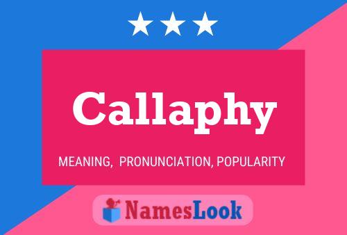 Callaphy Name Poster