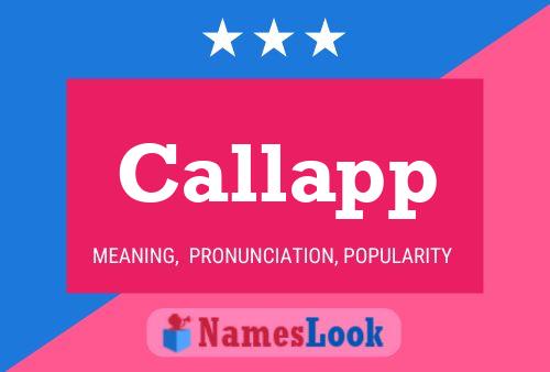 Callapp Name Poster