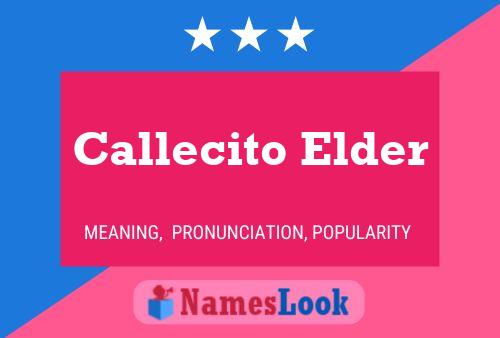 Callecito Elder Name Poster