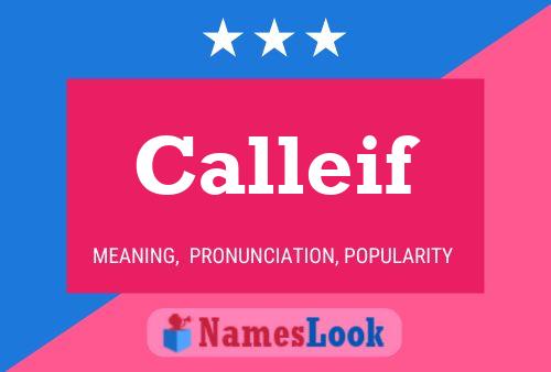 Calleif Name Poster