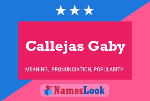 Callejas Gaby Name Poster