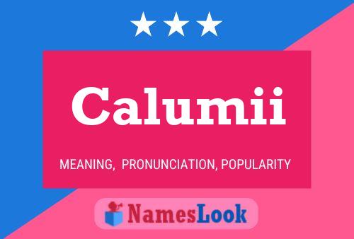 Calumii Name Poster