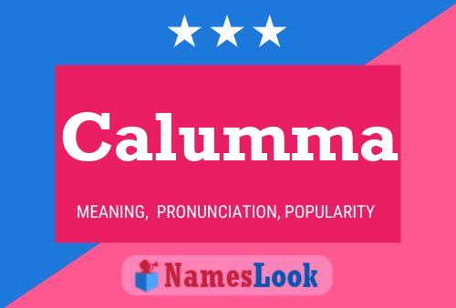 Calumma Name Poster