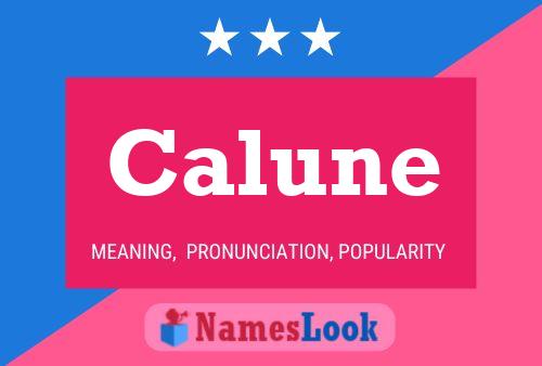 Calune Name Poster