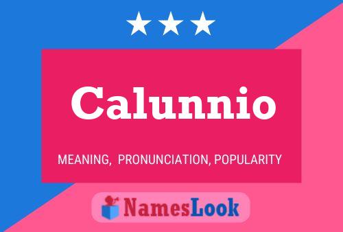 Calunnio Name Poster