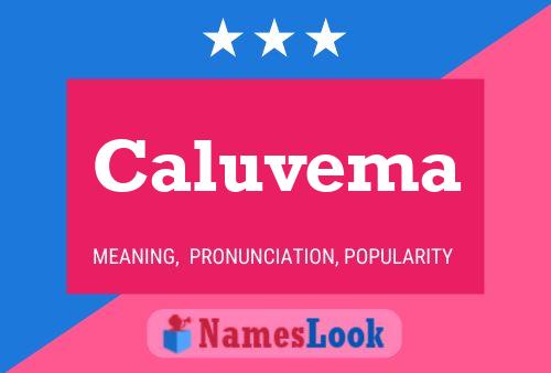 Caluvema Name Poster