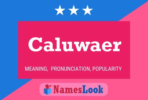 Caluwaer Name Poster