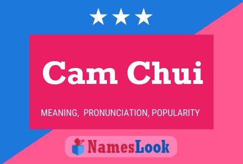 Cam Chui Name Poster