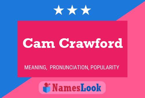 Cam Crawford Name Poster