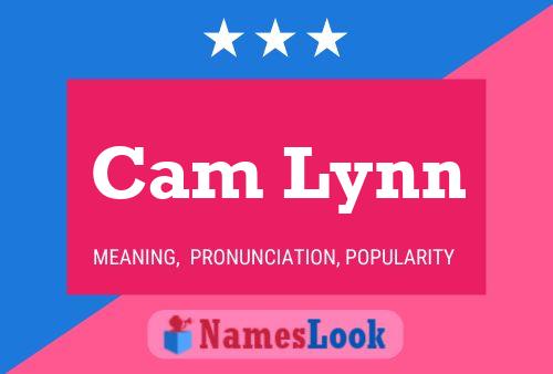 Cam Lynn Name Poster