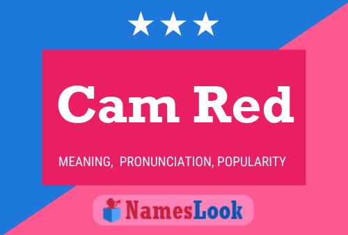 Cam Red Name Poster