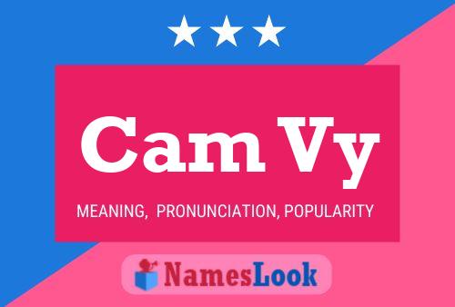 Cam Vy Name Poster