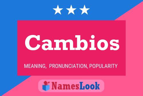 Cambios Name Poster