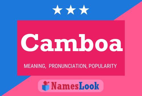 Camboa Name Poster