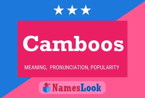 Camboos Name Poster