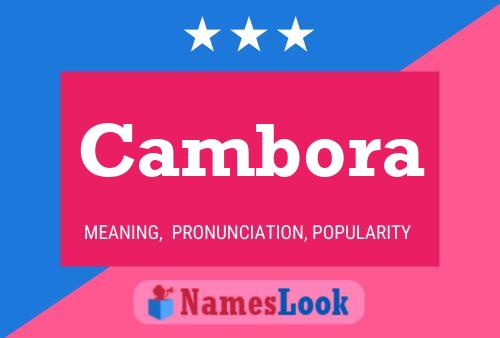 Cambora Name Poster