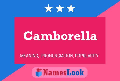 Camborella Name Poster