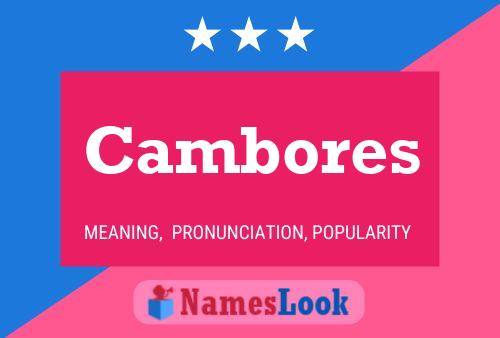 Cambores Name Poster