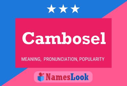 Cambosel Name Poster