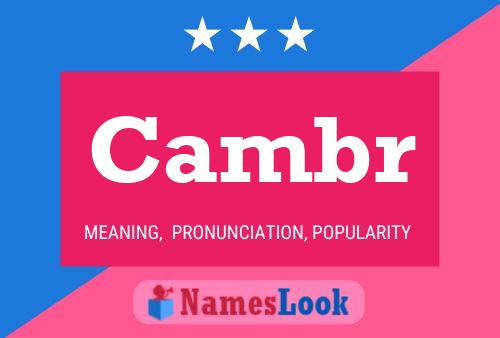 Cambr Name Poster