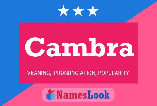 Cambra Name Poster