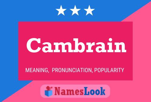 Cambrain Name Poster