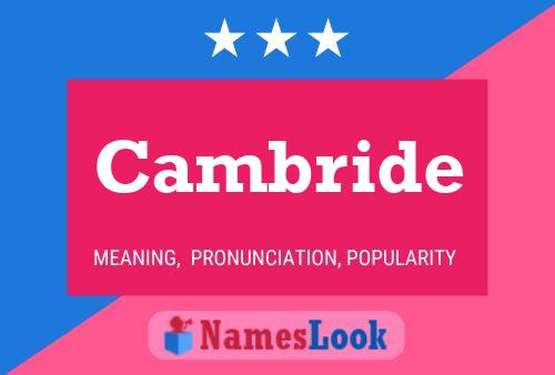 Cambride Name Poster