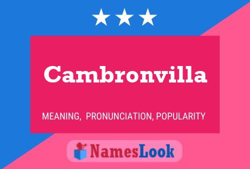 Cambronvilla Name Poster