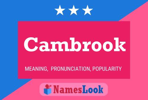 Cambrook Name Poster