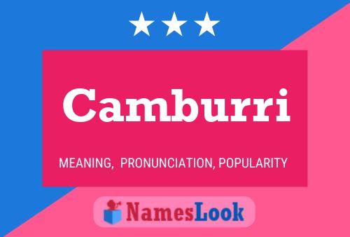 Camburri Name Poster