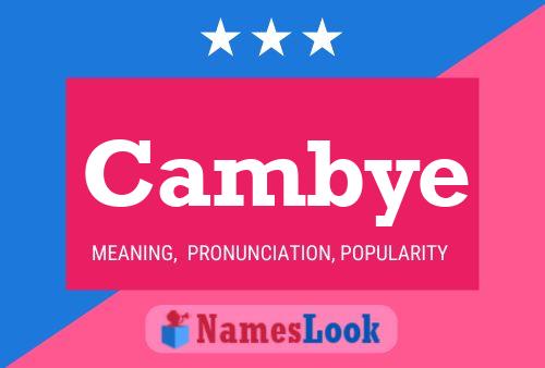 Cambye Name Poster