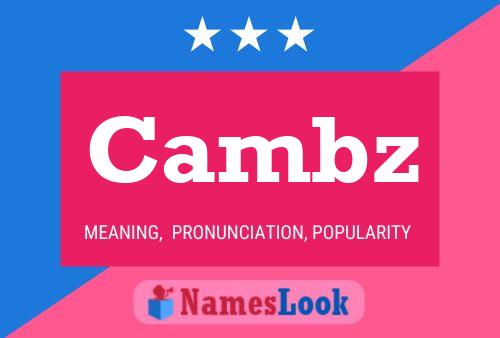 Cambz Name Poster