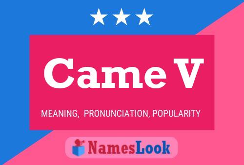 Came V Name Poster