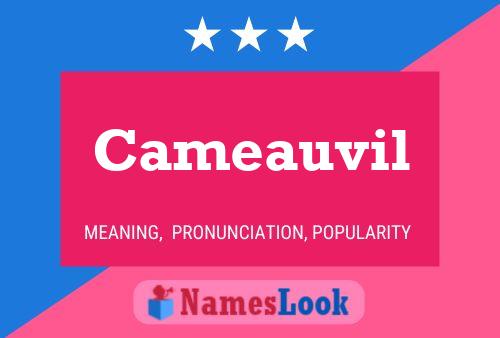 Cameauvil Name Poster