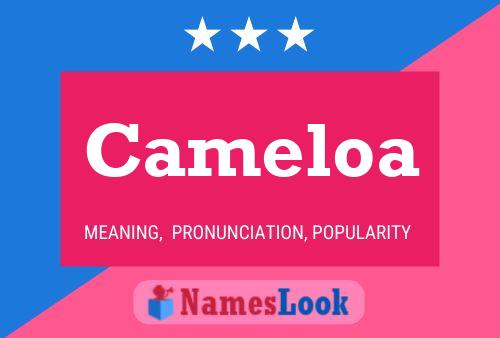 Cameloa Name Poster