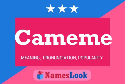 Cameme Name Poster