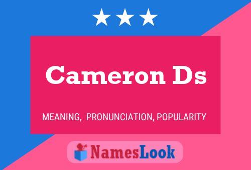 Cameron Ds Name Poster