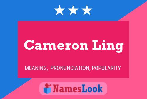 Cameron Ling Name Poster