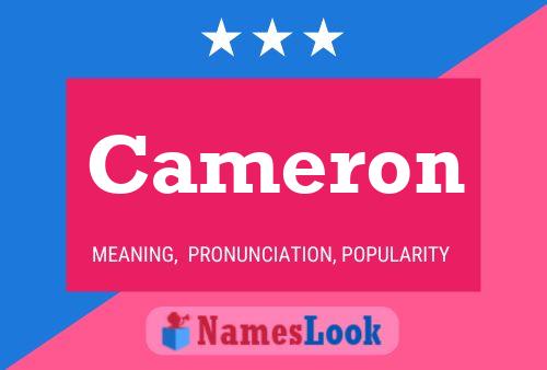 Cameron Name Poster