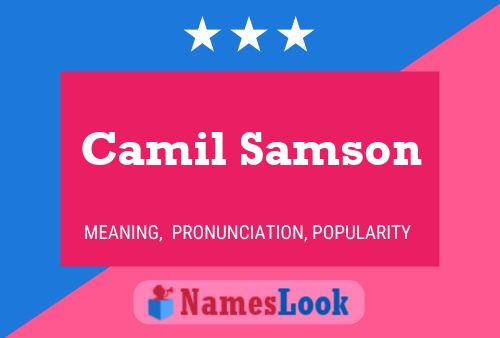 Camil Samson Name Poster