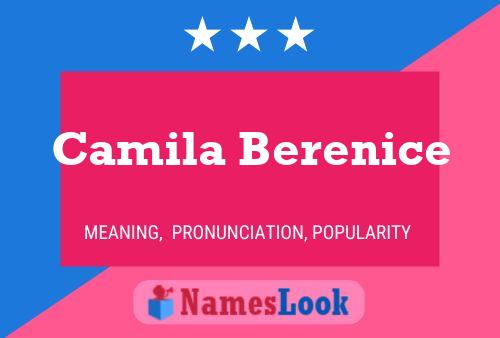 Camila Berenice Name Poster