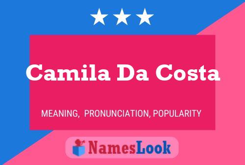 Camila Da Costa Name Poster