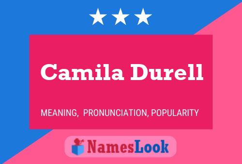 Camila Durell Name Poster