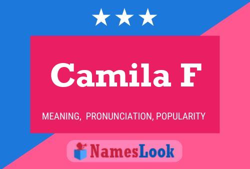 Camila F Name Poster