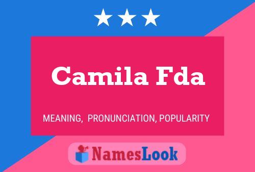 Camila Fda Name Poster