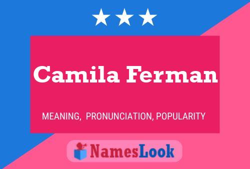 Camila Ferman Name Poster