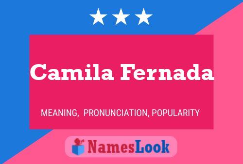 Camila Fernada Name Poster