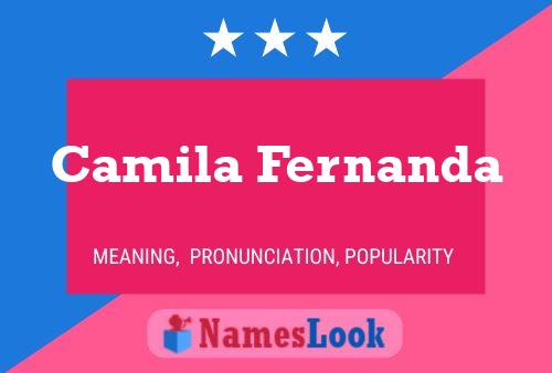 Camila Fernanda Name Poster