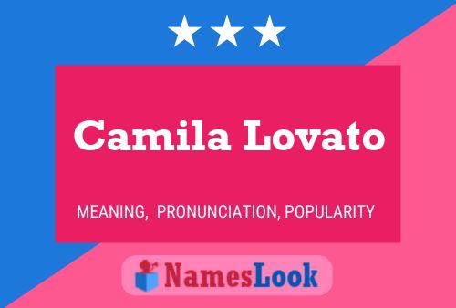 Camila Lovato Name Poster